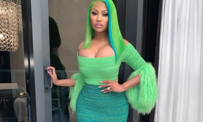 nicki minaj green Afro Beat Za 400x240 - Nicki Minaj Hints at Pregnancy Again