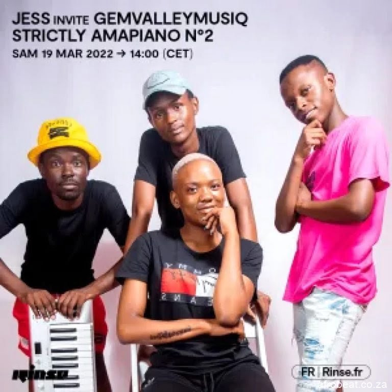 Gem Valley MusiQ Rinse FM Strictly Amapiano Mix 1024x1024 Hip Hop More Afro Beat Za - Gem Valley MusiQ – Rinse FM Strictly Amapiano Mix